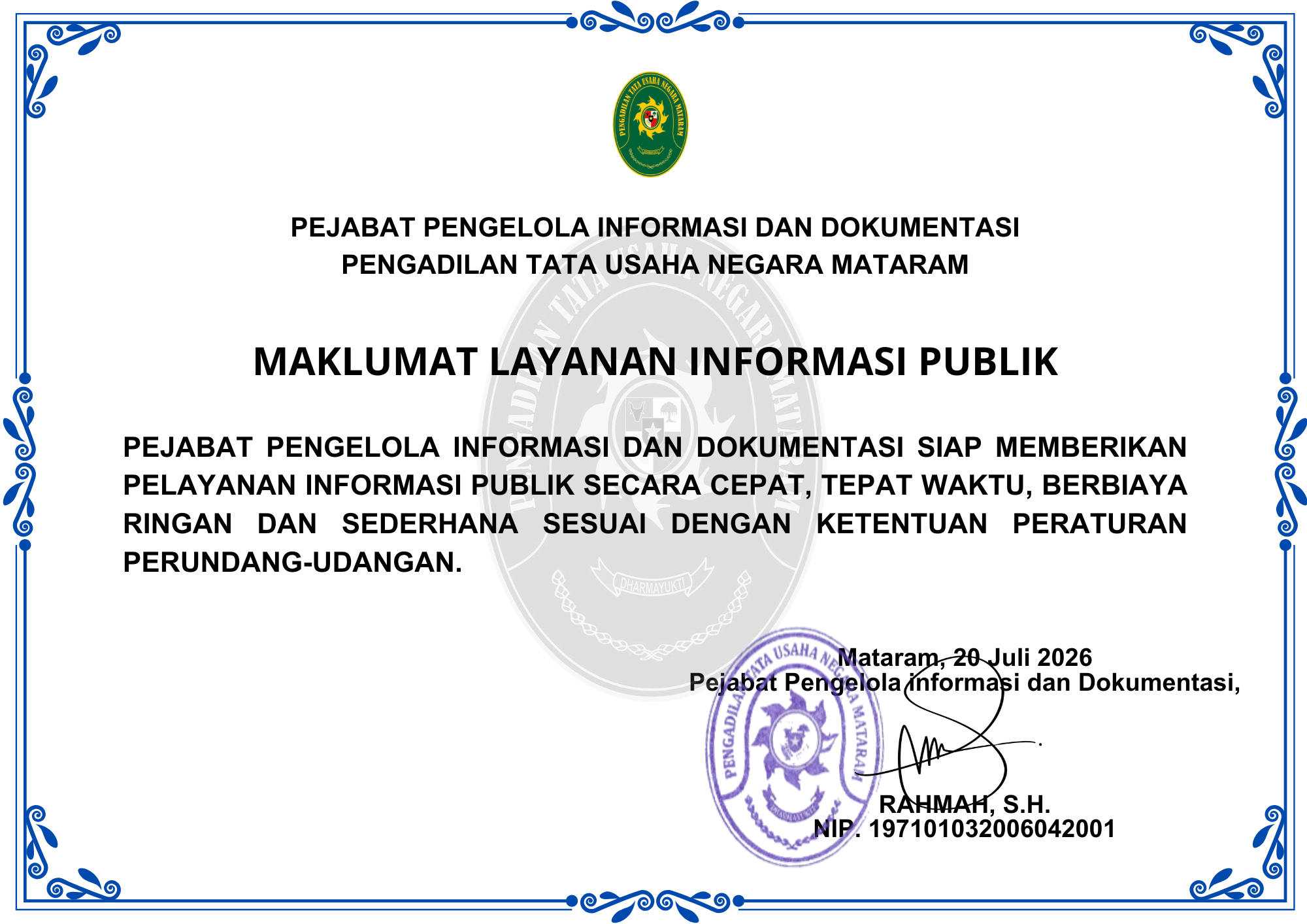 Pengadilan Tata Usaha Negara Mataram