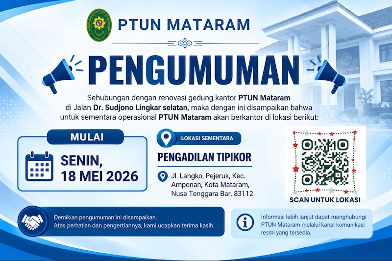 pengumuman renovasi